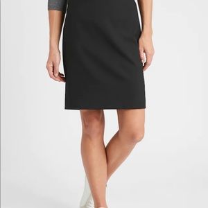 Black washable pencil skirt